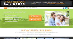 Desktop Screenshot of jamesbrennanbailbonds.com